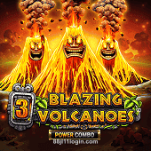 3 Blazing Volcanoes Power Combo Slot Game by 88jl